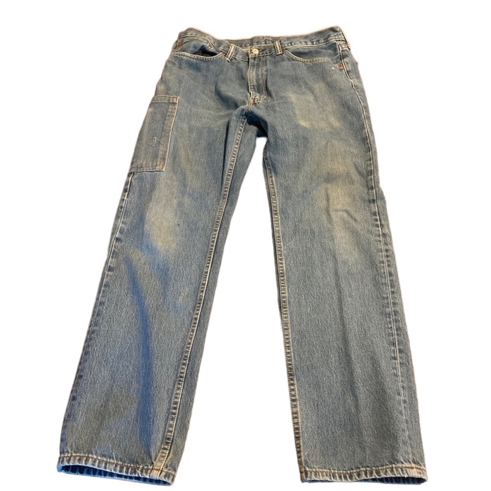 Levi’s Men’s 505 Jeans Straight Leg Jeans DIY Pocket Added Size W36 L32